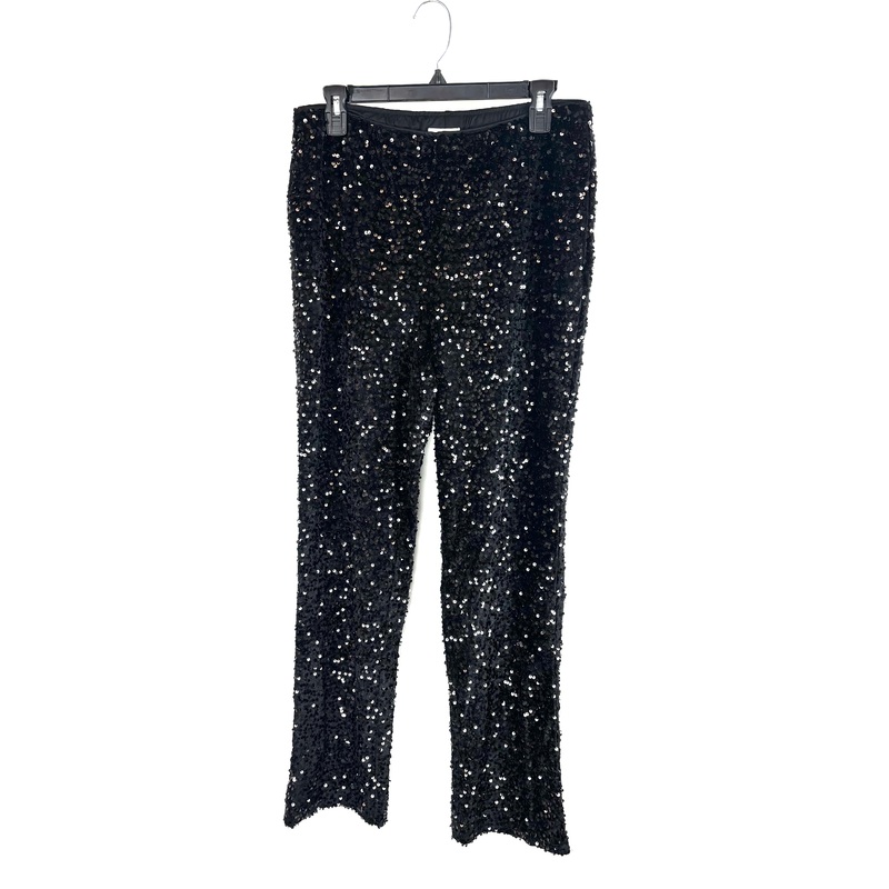 Black Sequin Pants- Size 6/8