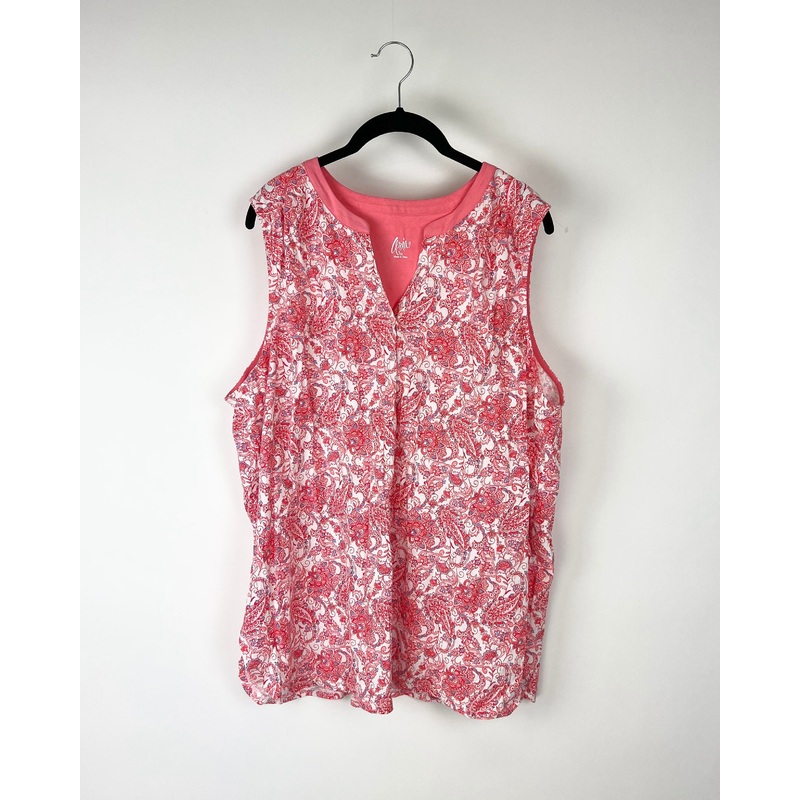 Choral Paisley Print Matching Set – 1X