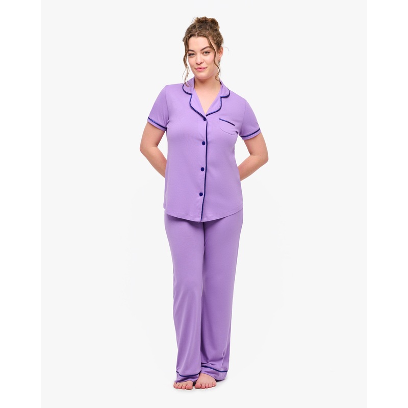 Ensemble Pyjama Haut   Manches Courtes Et Pantalon Linaria/Lucia XS