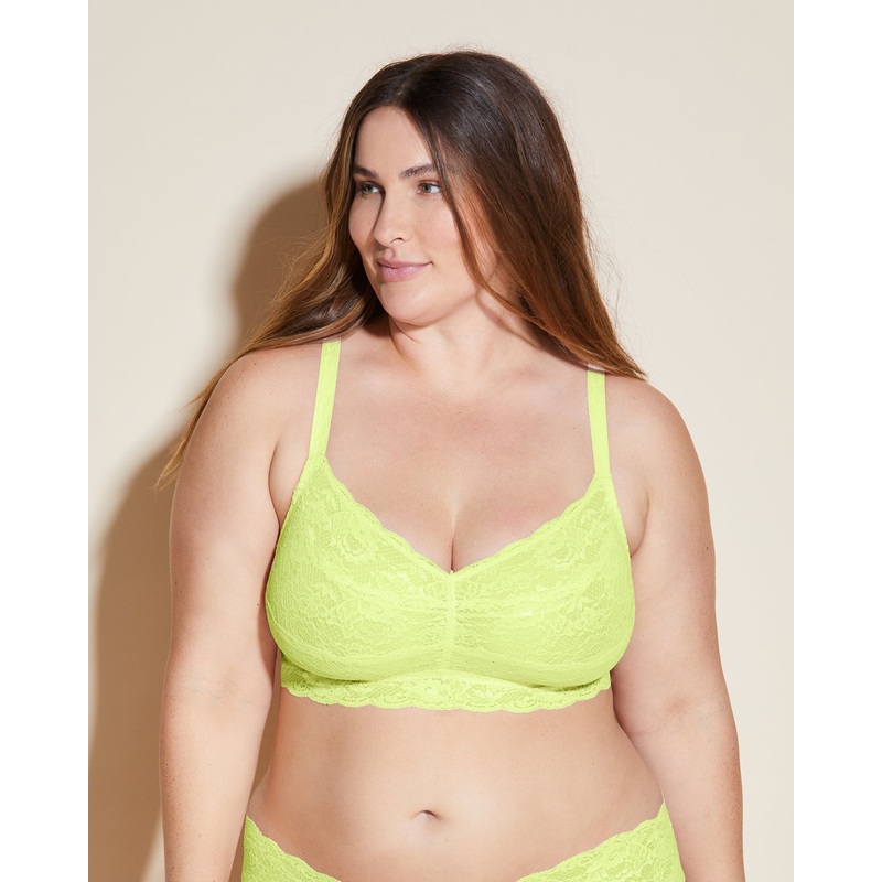 Extended Sweetie Bralette Neon Yellow 1X