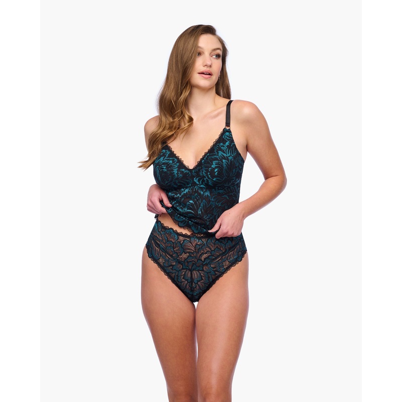 Hoch Geschnittener Bikini Black/Canale S