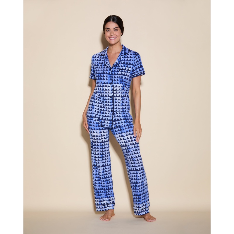 Short Sleeve Top & Pant Pajama Set Mini Jazzy Jeff XS