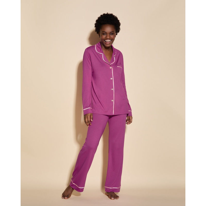 Conjunto De Pijama Con Camisa De Manga Larga Y Pantalones Cape Fuchsia/Fiore XS
