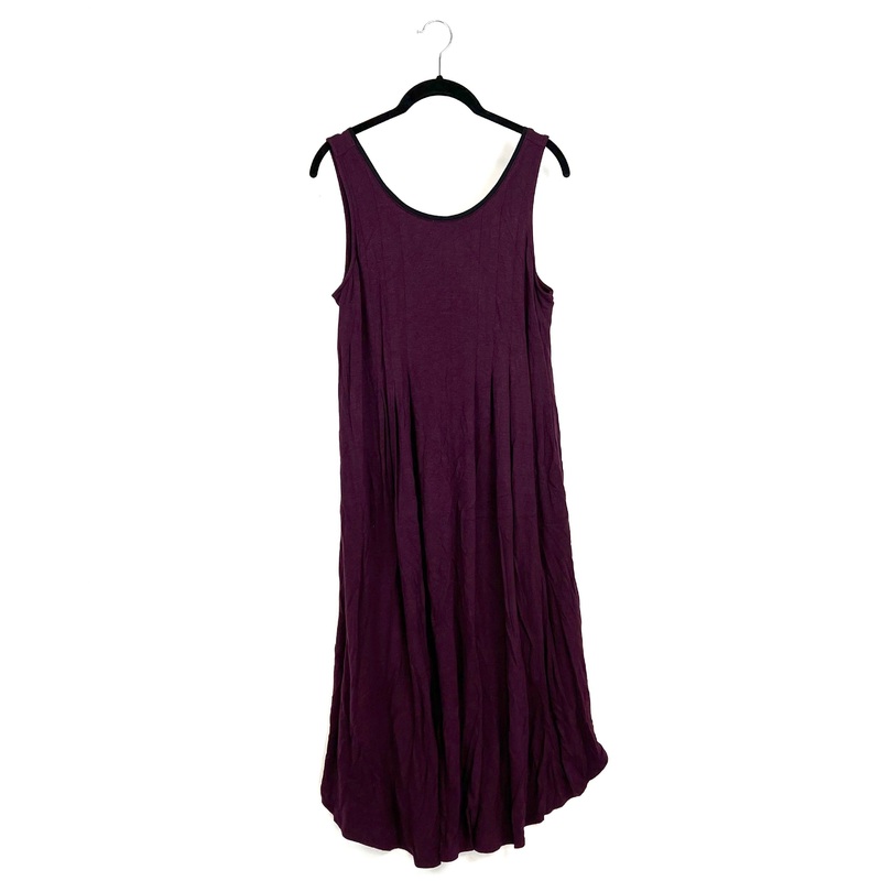 Dark Maroon Tank-Style Nightgown – Small