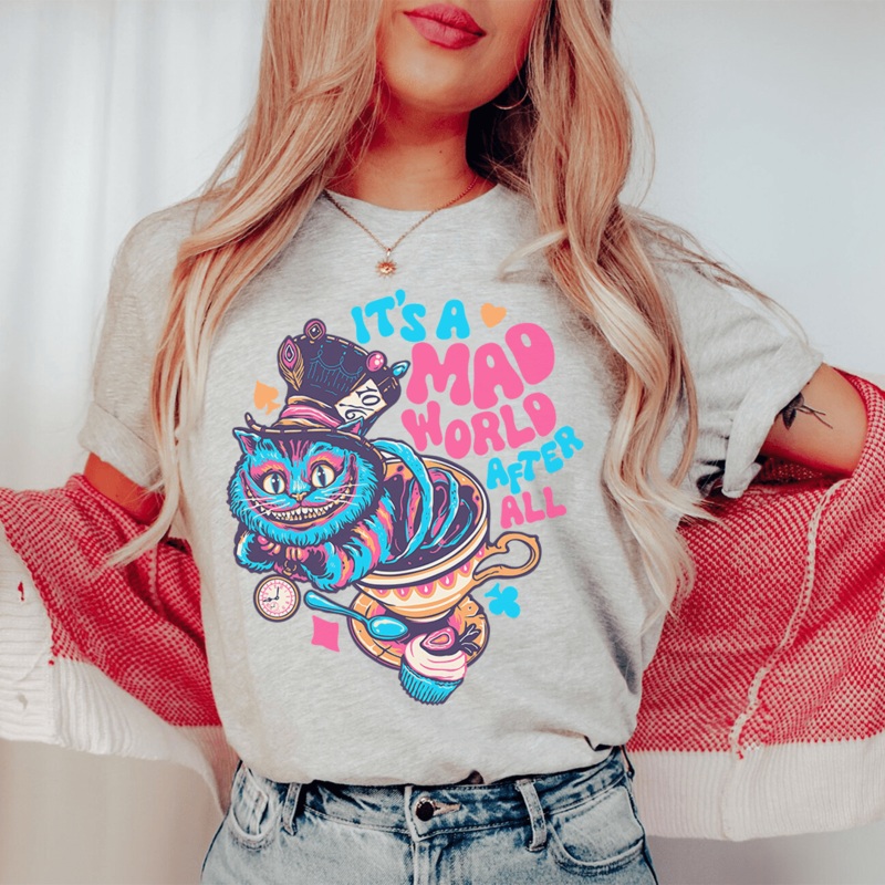 It’s A Mad World After All Tee Athletic Heather S