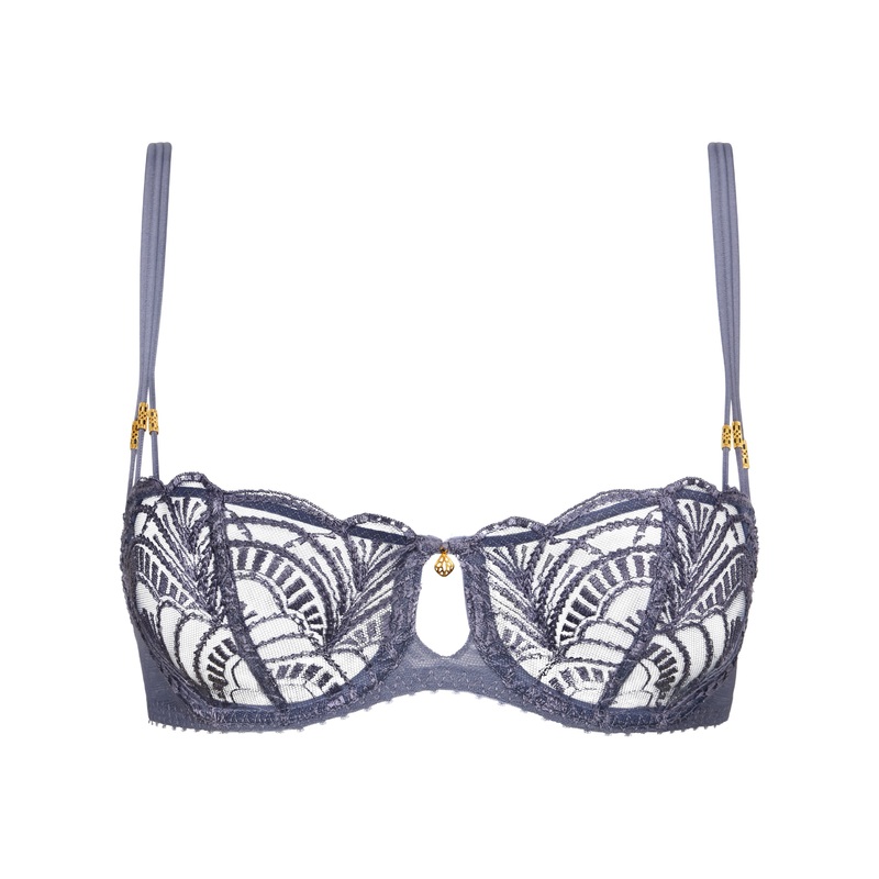 Vibes Denim Demi Cup Bra Denim 32B