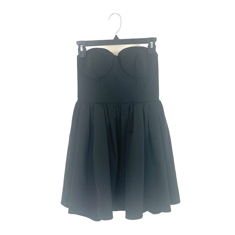 Black Strapless Mini Dress – Size 2/4
