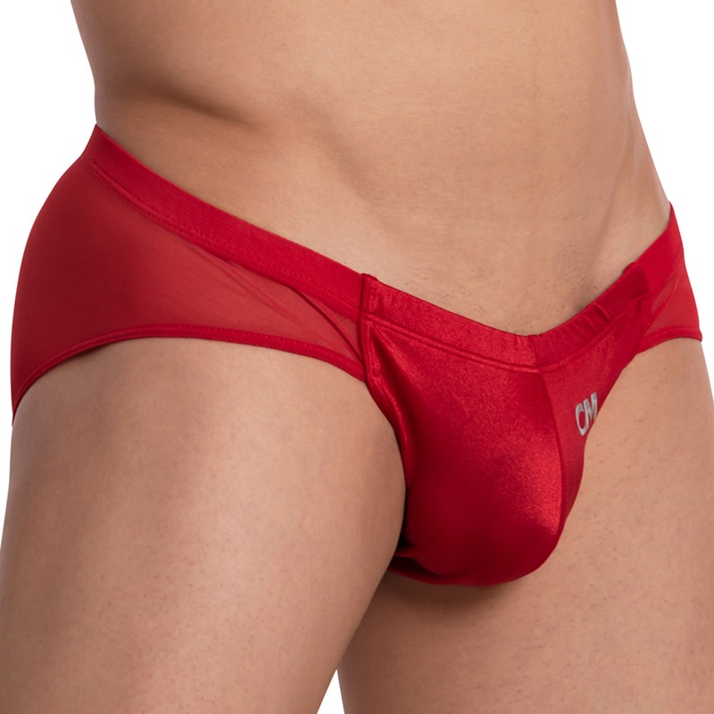 Cover Male CMJ033 Mesh Rear Bikini Brief Small Navy