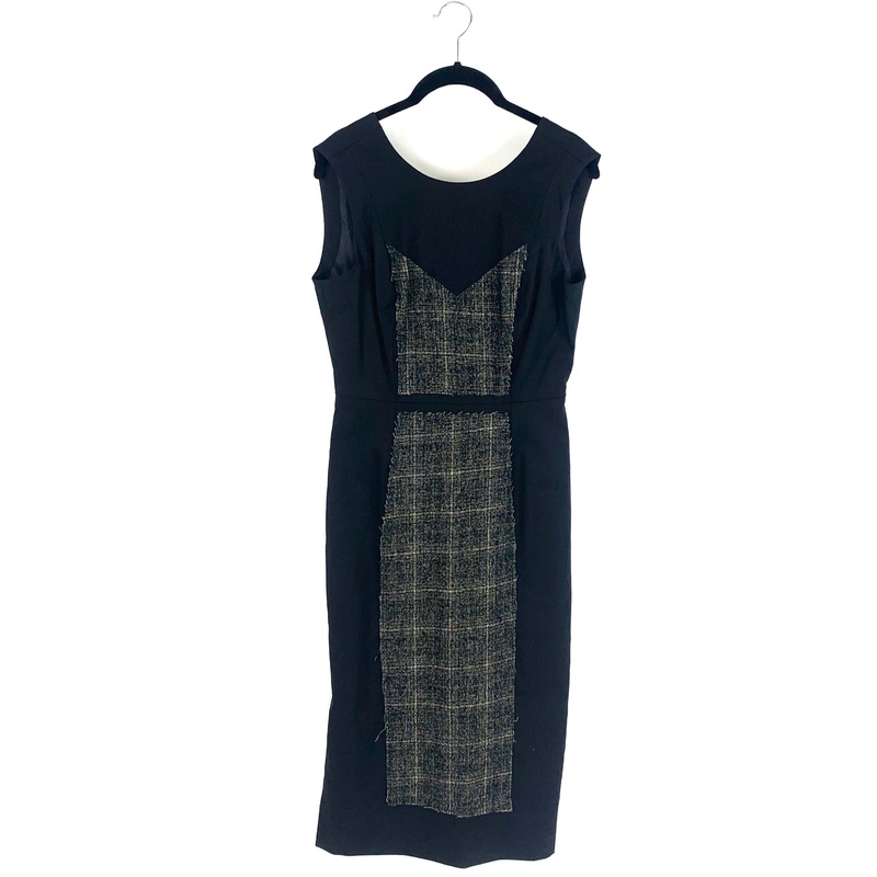 Black and Plaid Dress – Size 4