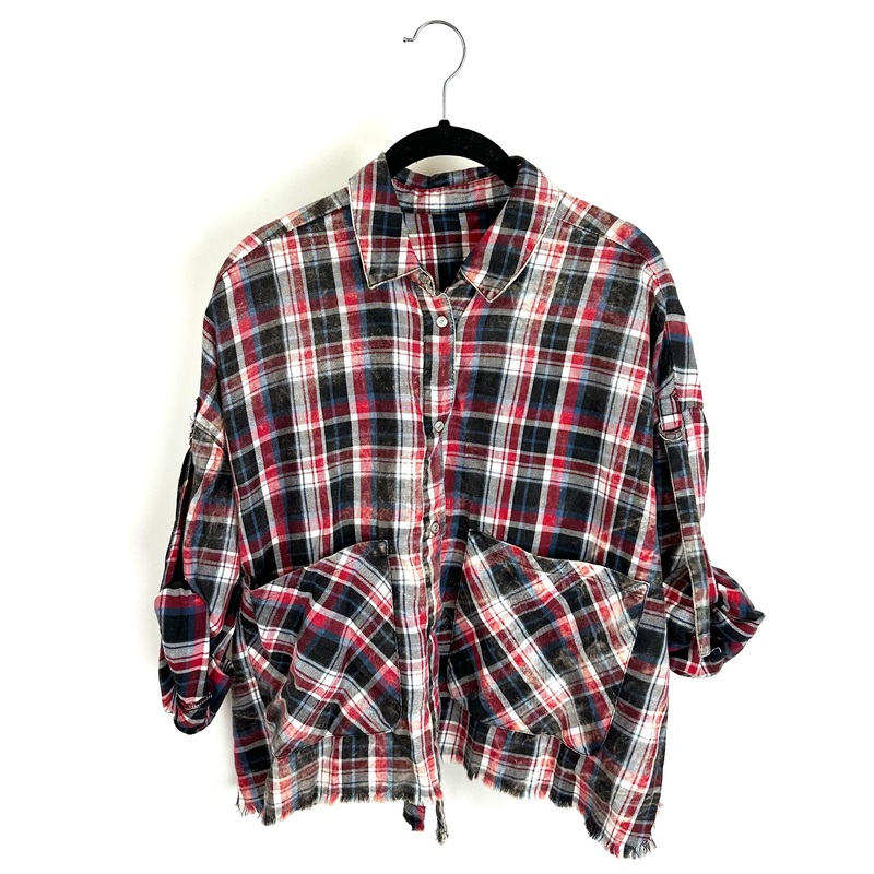 Cropped Flannel Top – Size 2/4