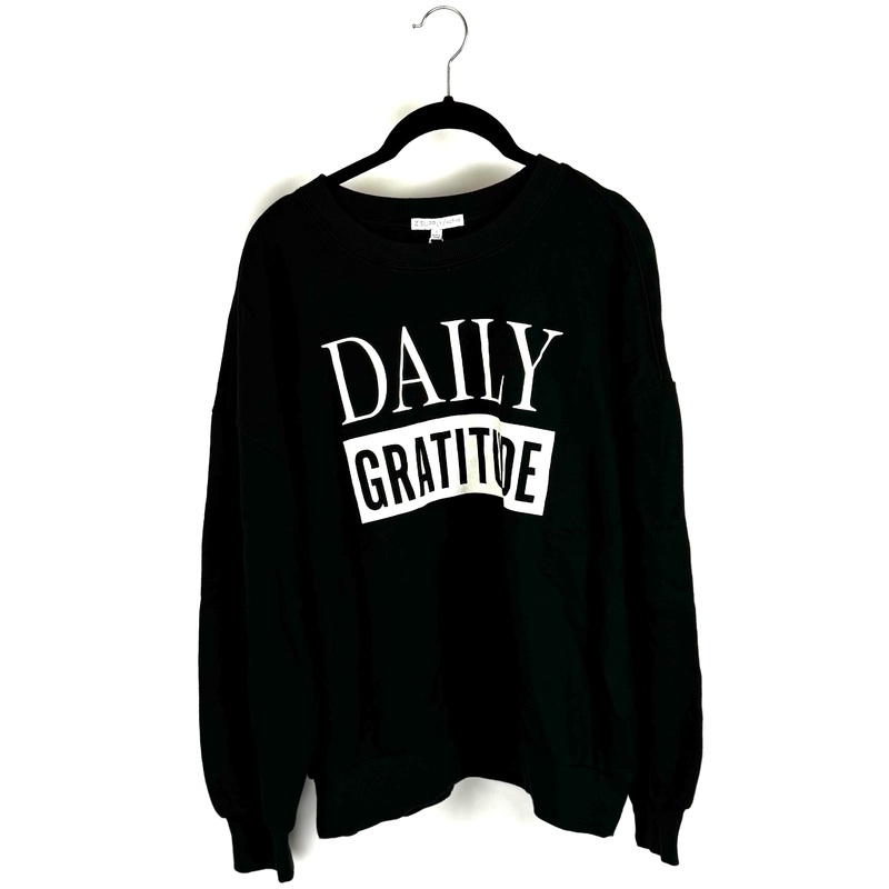 Daily Gratitude Gray Sweatshirt- Small