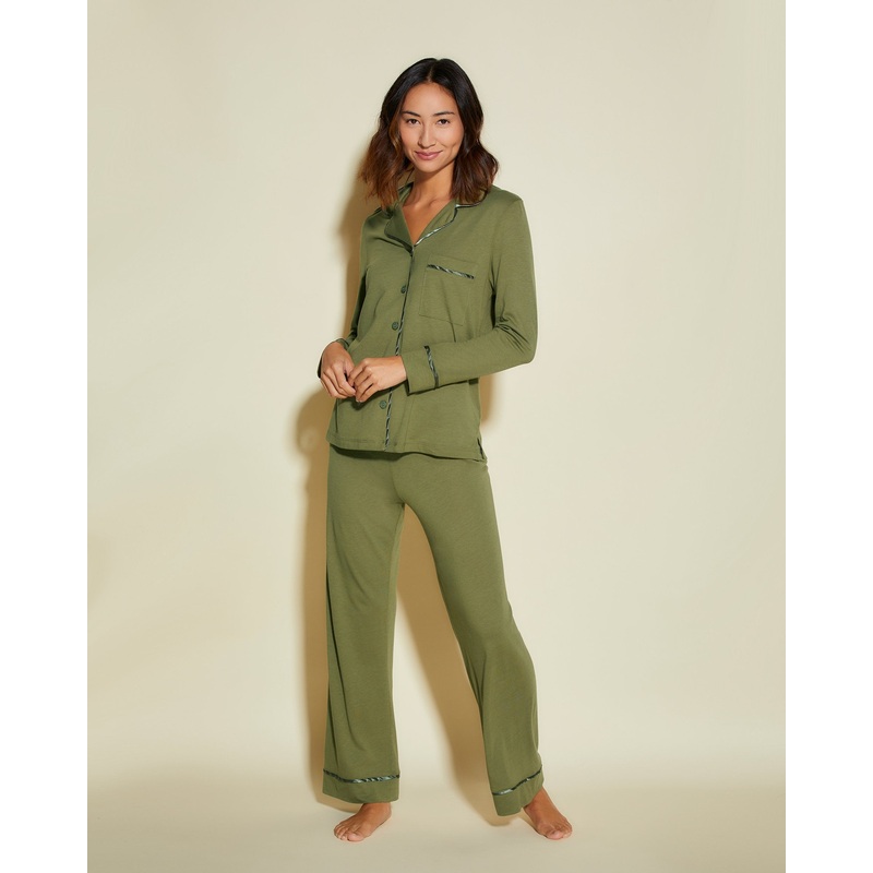 Conjunto De Pijama Petite Con Camisa De Manga Larga Y Pantalones Aloe/Aloe PS