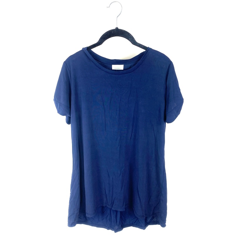 Navy Blue Cuffed Sleeve T-Shirt – Size 6-8