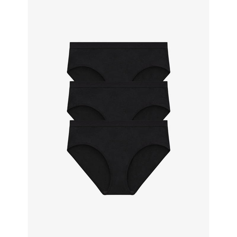 Organic Cloud Cotton Hipster – 3 Pack black XS