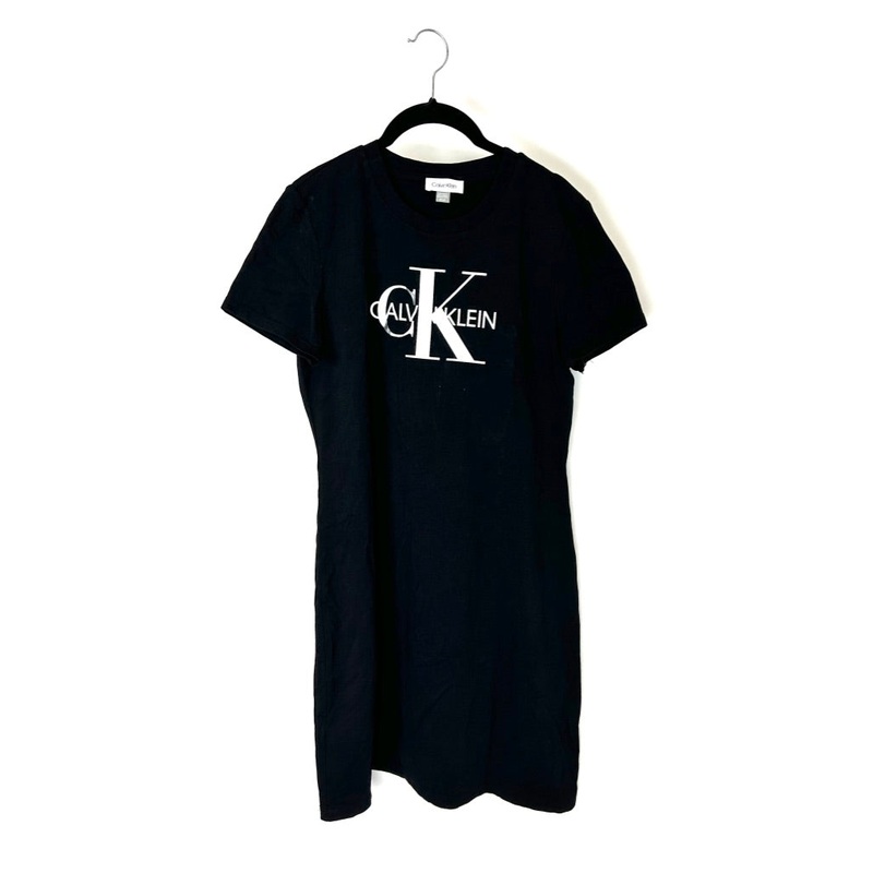 Black Logo Tshirt Dress – Small