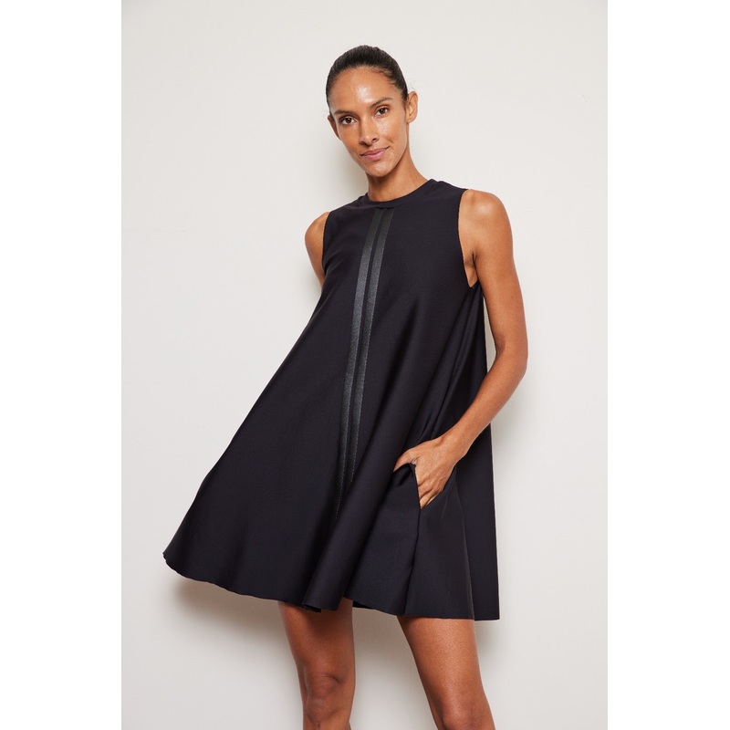 LUX LEATHER CARINA TRAPEEZE DRESS NENEL XS