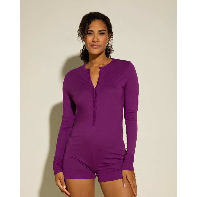 Barboteuse Pyjama Swiss Beet/Swiss Beet XS