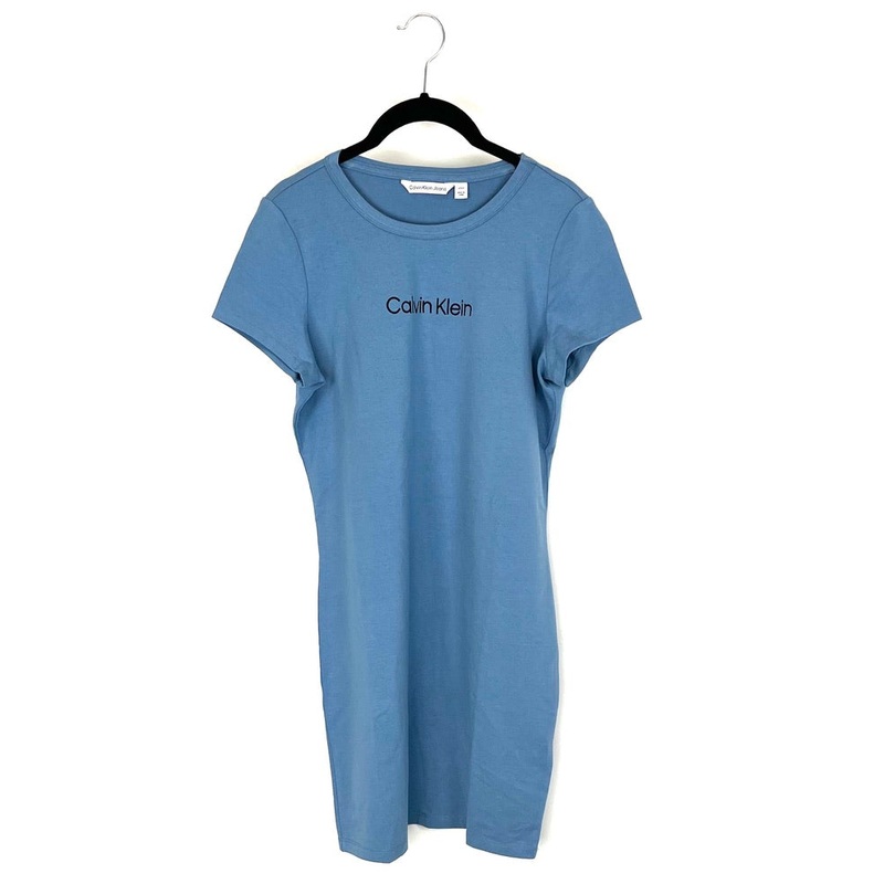 Blue Short Sleeve Dress – Small