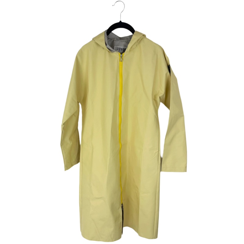 Butter Yellow Long Raincoat With Hood – Size 2/4, 6/8,  8/10, and 10/12 Small (Size 2/4)