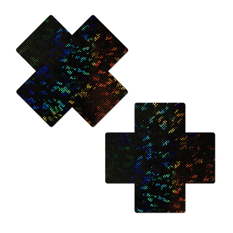 Coverage: Plus X Black Disco Ball Full Breast Covers Support Tape by Pastease