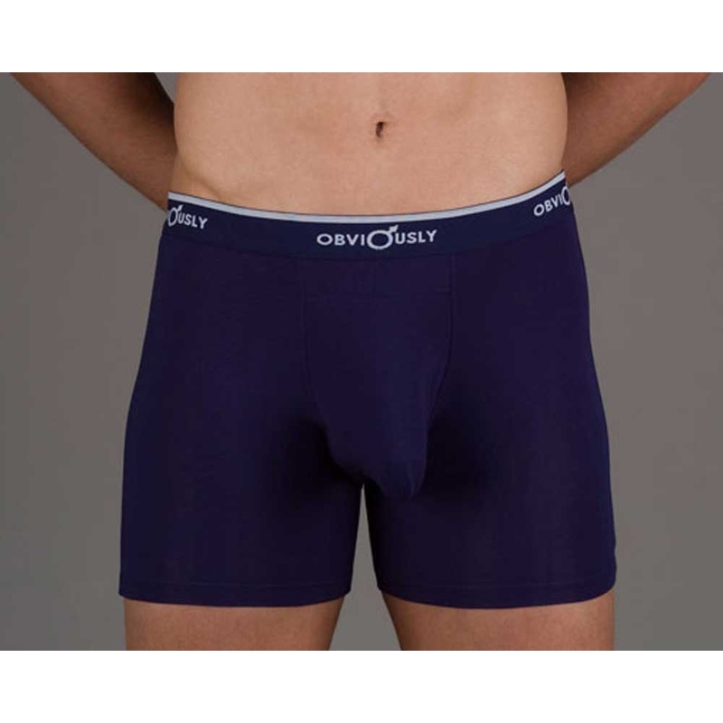 Obviously MAE  Chromatic Full Cut Boxer Brief Small Blue