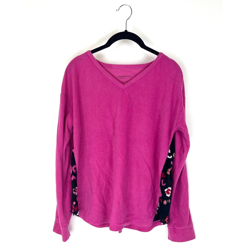 Pink And Black Fleece Set – Size 4/6 Small (Size 4/6)
