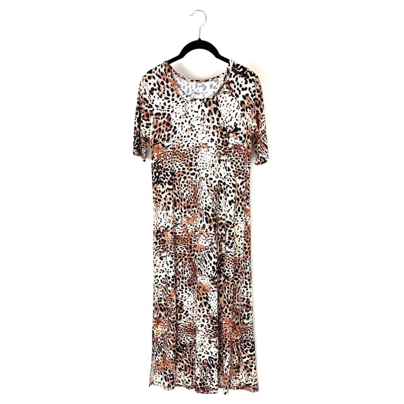 Cheetah Print Maxi Dress – Size 6/8