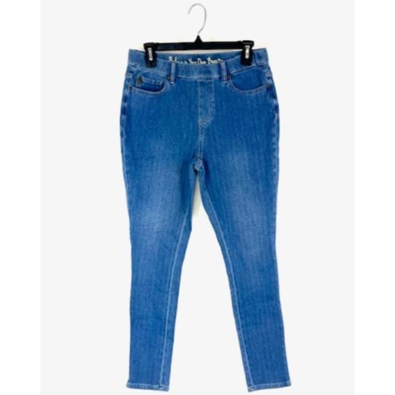 Medium Wash Skinny Jeggings With Pockets – Size 6