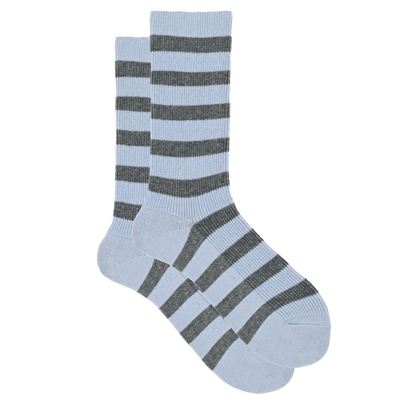 Ribecca Sky/Sage Cashmere Socks Sky/Sage One Size