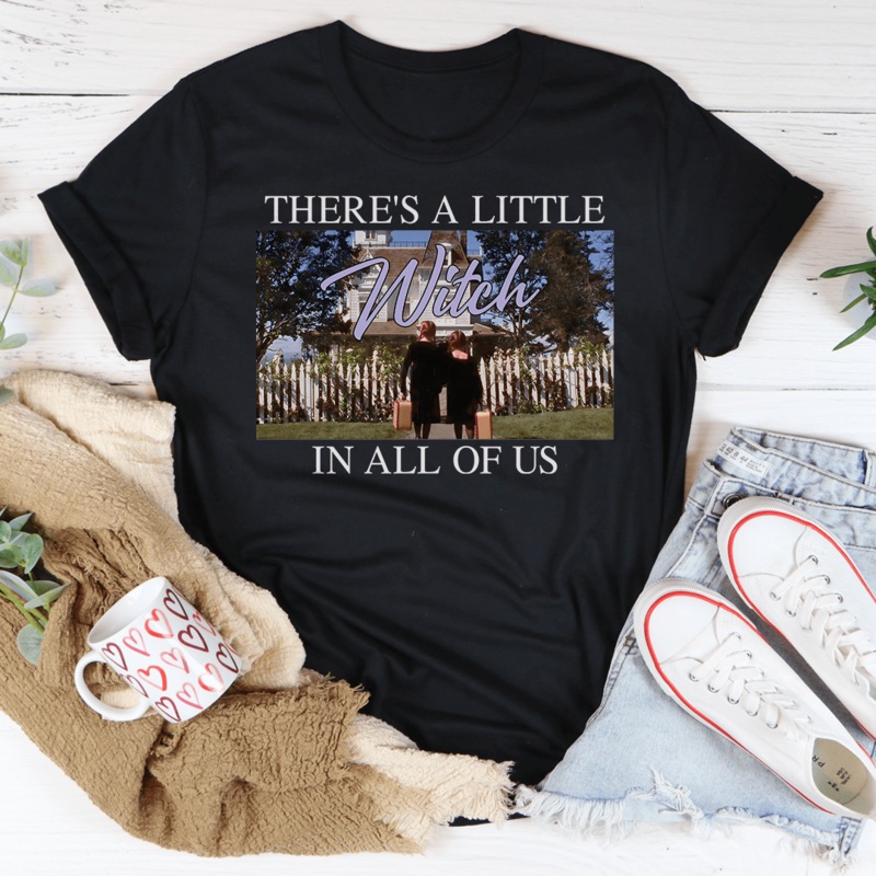 There’s A Little Witch In All Of Us Tee Athletic Heather S