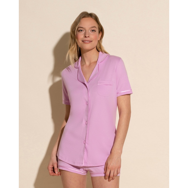 Conjunto De Pijama Con Camisa De Manga Corta Y Pantalones Cortos Neela Flower/Neela Flower XS