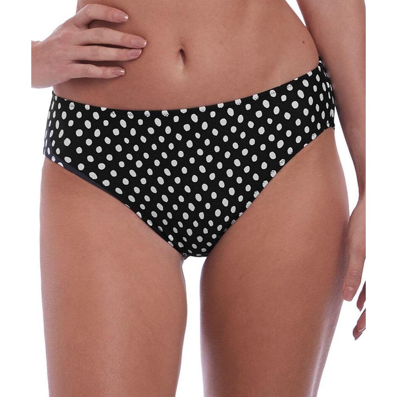 Fantasie Swim Santa Monica Mid Rise Bikini Brief – Black & White XS