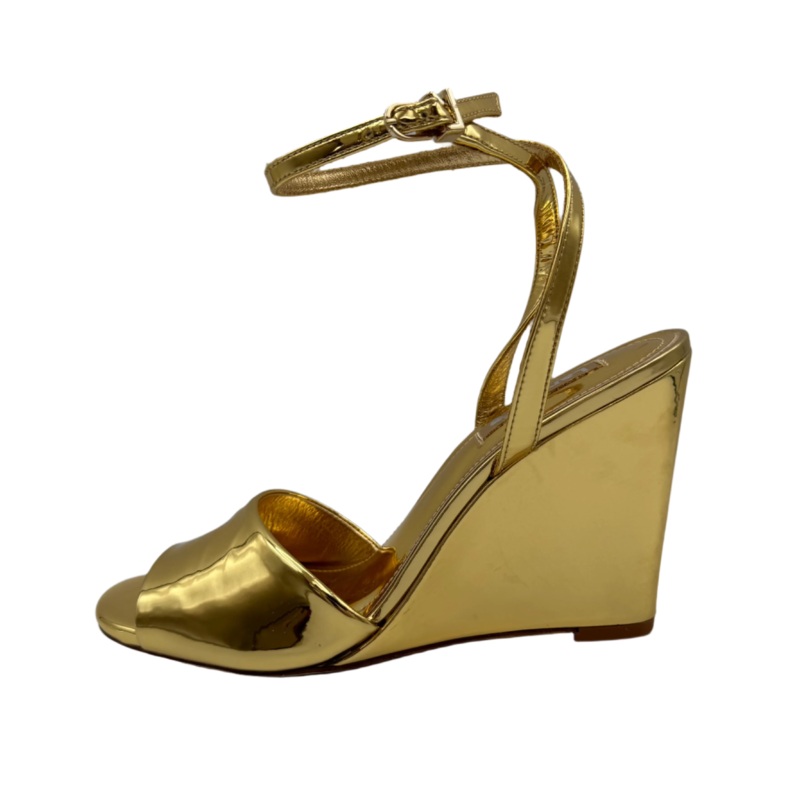 Gold Leather Wedge – Size 7