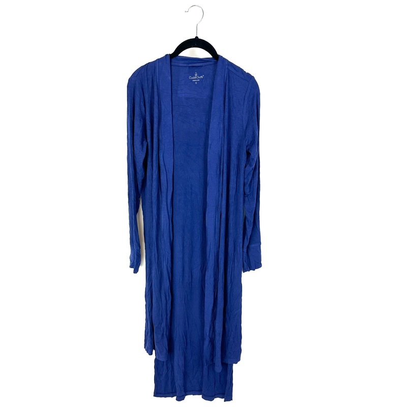 Navy Blue Ribbed Cardigan – Size 4/6