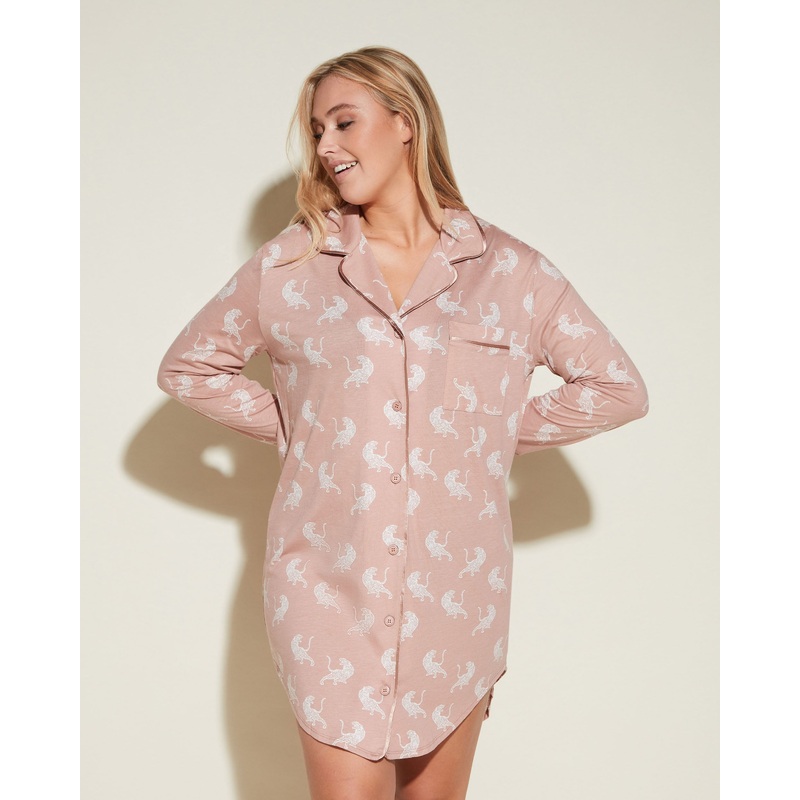 Printed Nightshirt Mandorla Tiger XS