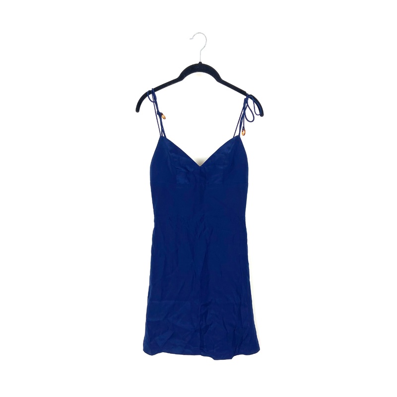 Navy Blue Dress With Ring Straps – Size 2-4