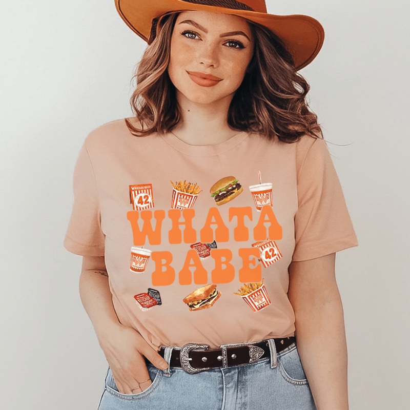 Whatababe Tee Heather Prism Peach S