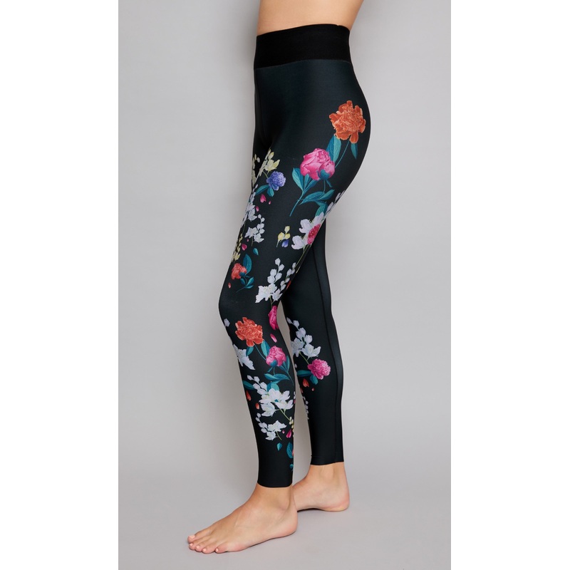 FLEURS ULTRA HIGH LEGGING NERO XS
