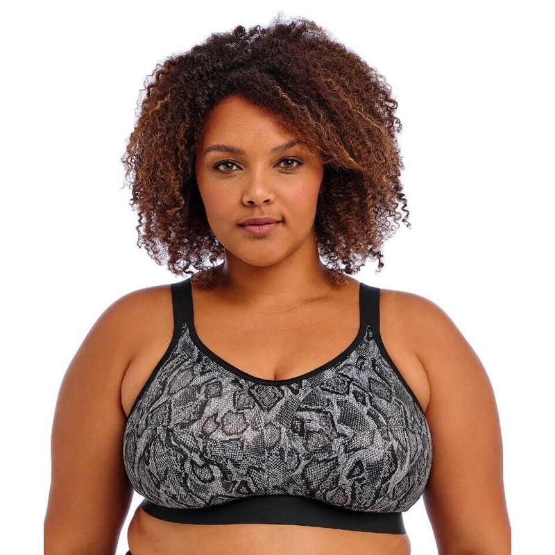 Goddess Sport Wire-free Sports Bra – Black Snake 34I