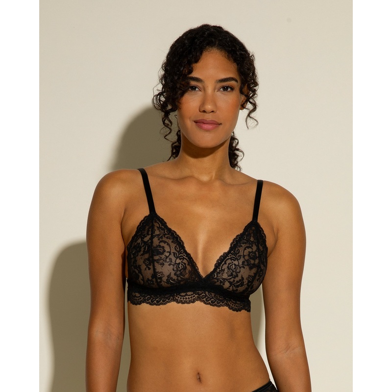 Triangle Bralette Black P