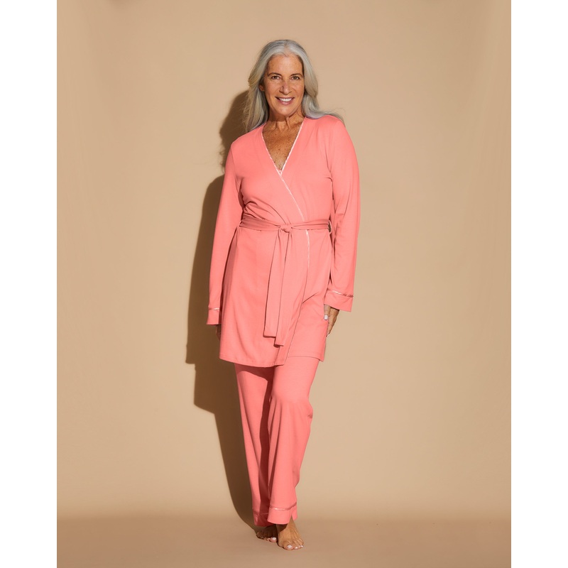3-Teiliges Pyjama-Set Mit Bademantel CORAL BREEZE/CORAL BREEZE XS