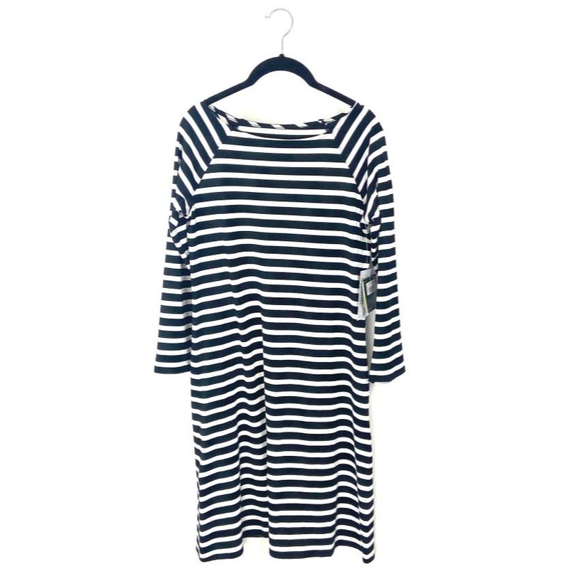 Black and White Striped Dress – Small