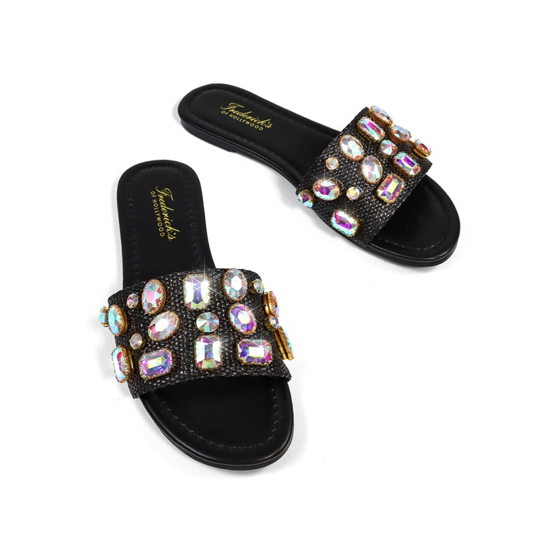 Delilah Flat Sandal Black 5.5