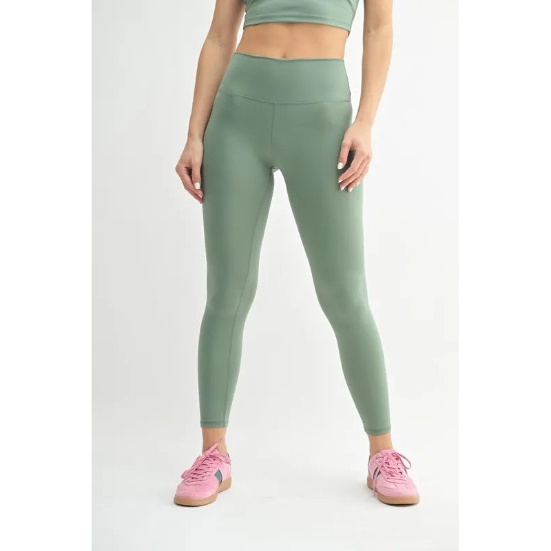 MONO B Venice Cloud Light Contour High-Waisted Leggings MOSS S