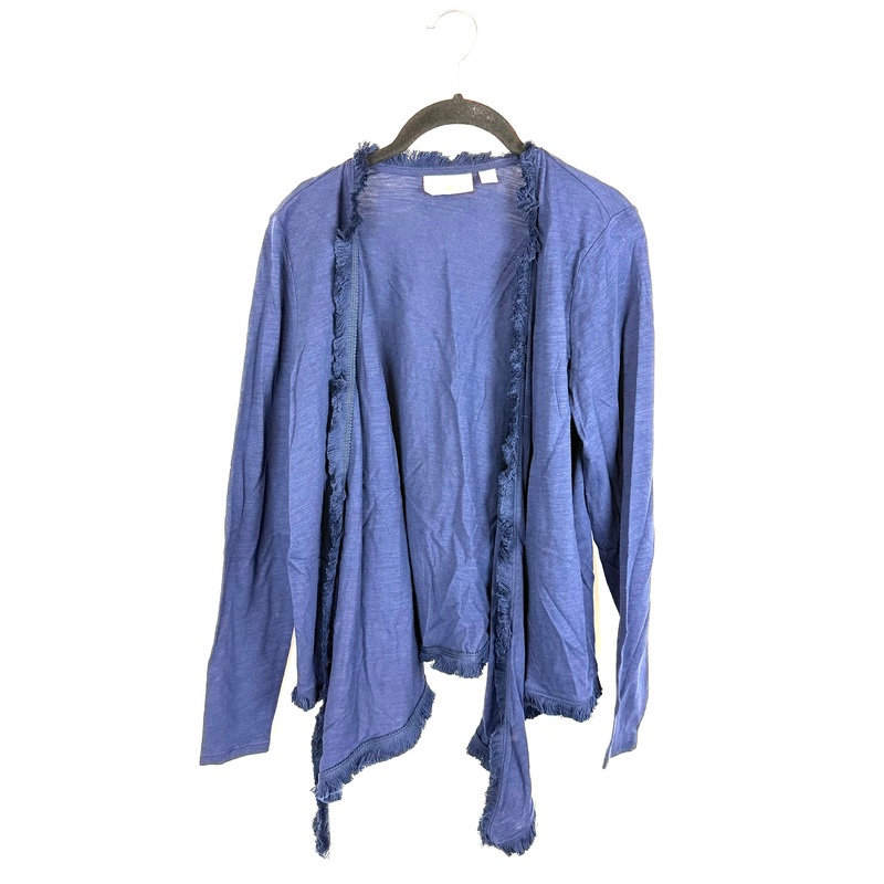Navy Blue Fringed Cardigan – Size 6/8
