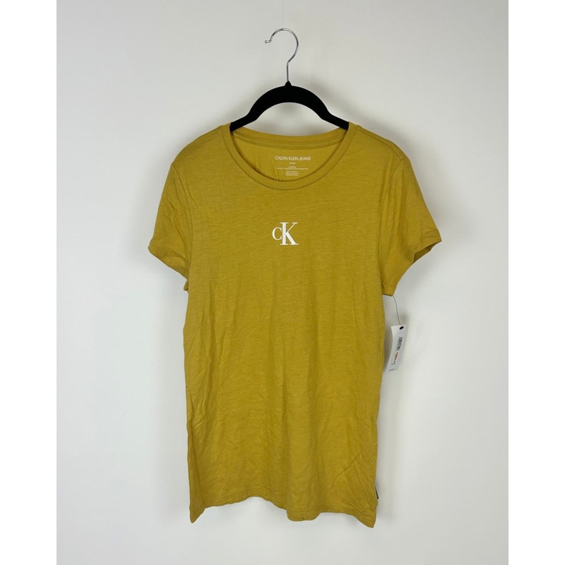 Pale Yellow Logo Tshirt – Small
