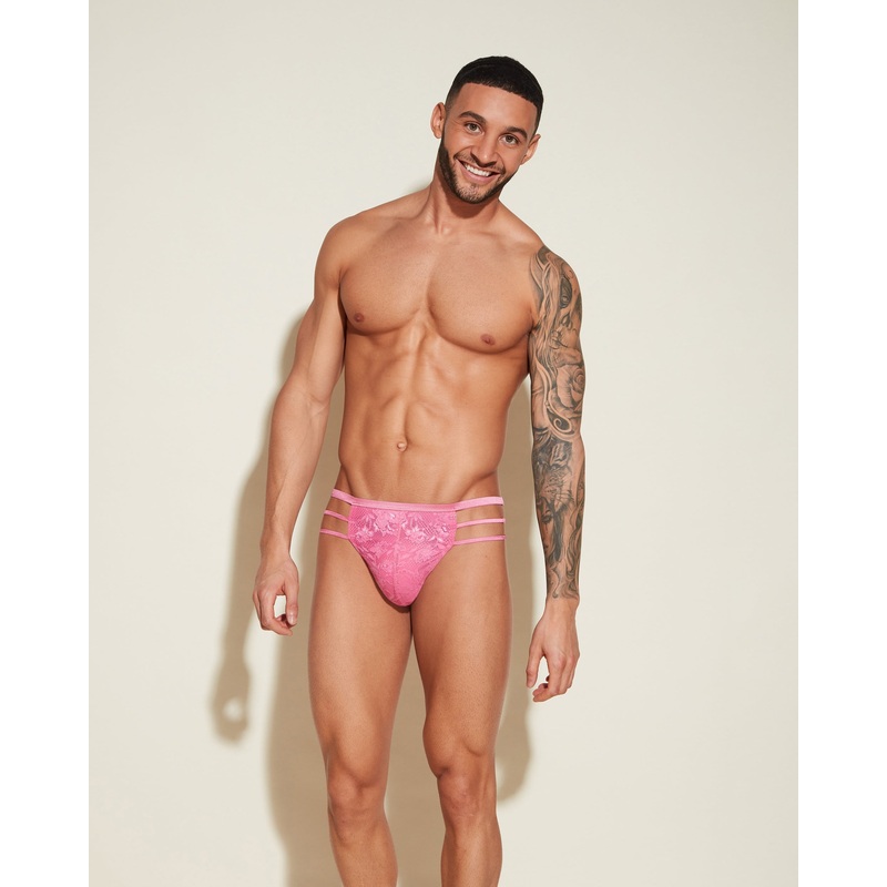 Trgerloser Italienischer Tanga Rani Pink S