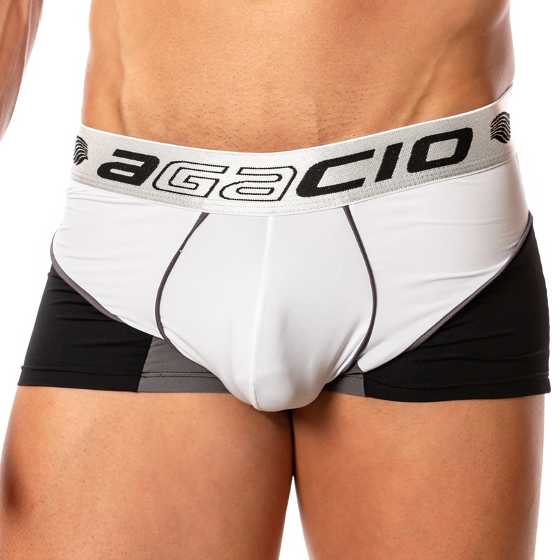 Agacio AGG042 Visual Boxer Brief Small Black/White