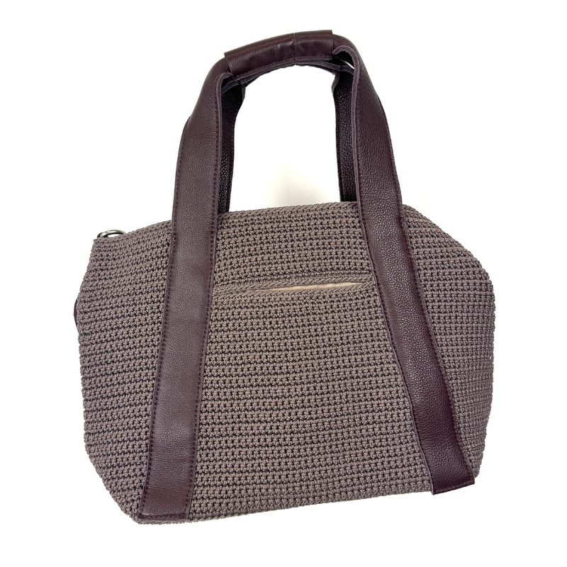 Brown Crochet Tote Bag