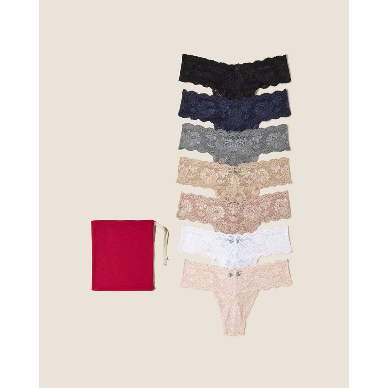 Cutie – Multipack Da 7 Pezzi Bright Grenadine Taglia Unica